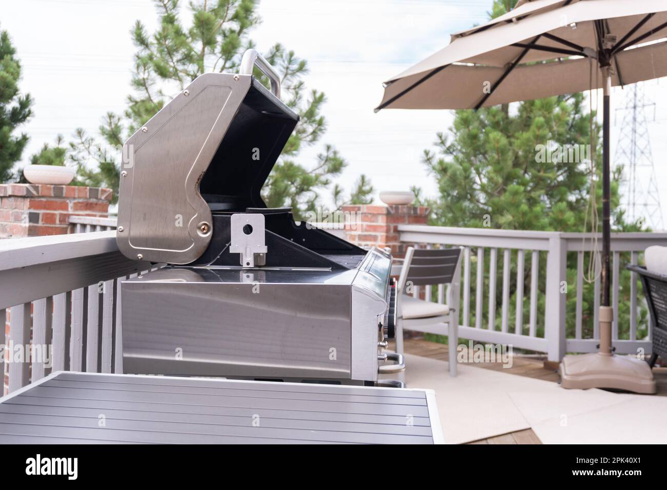 Outdoor gas grill Stock Photo - Alamy