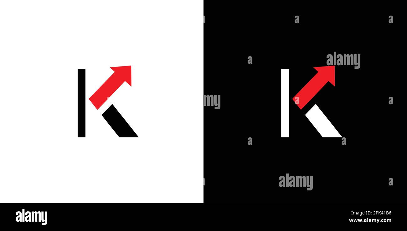 Unique and modern K arrow logo design Stock Vector Image & Art - Alamy