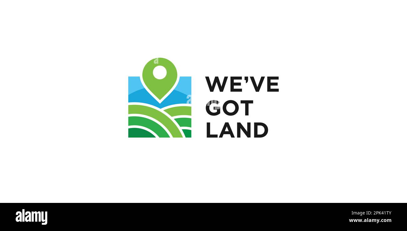 Unique and modern land sale logo design Stock Vector Image & Art Alamy