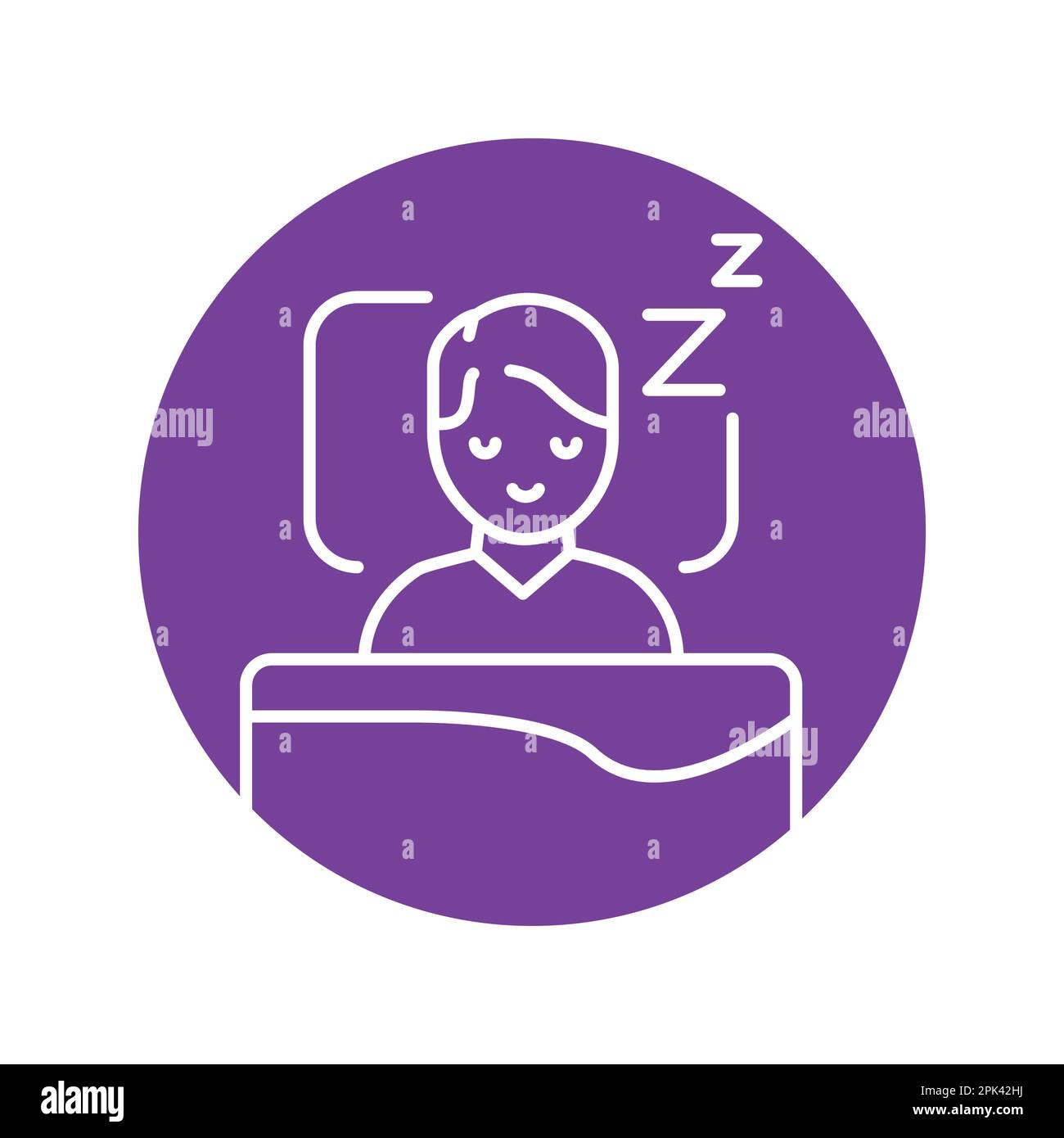 Healthy sleeping line design hi-res stock photography and images - Alamy
