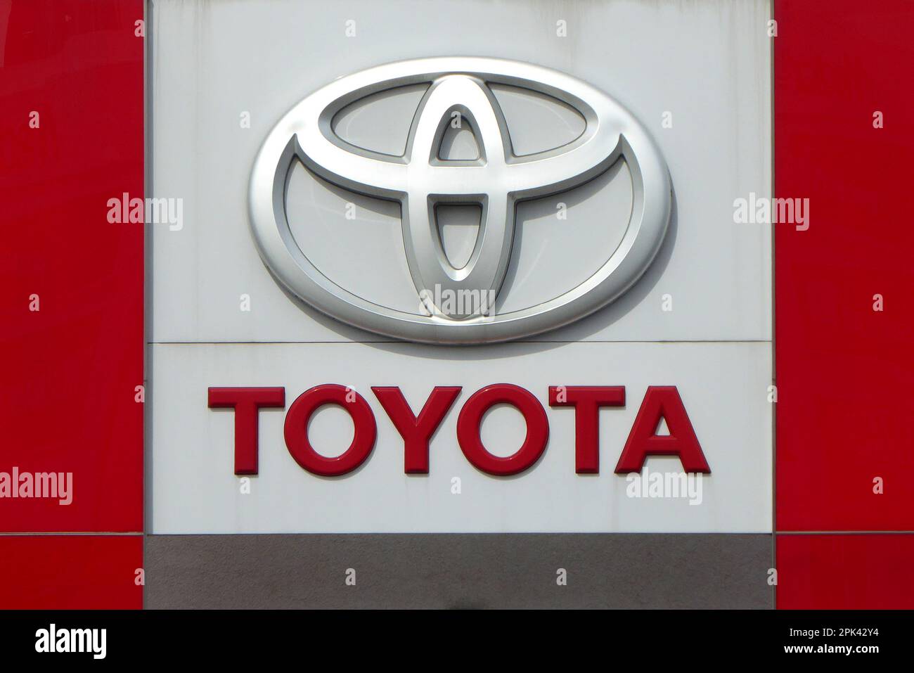 Toyota / Schriftzug / Logo Stock Photo