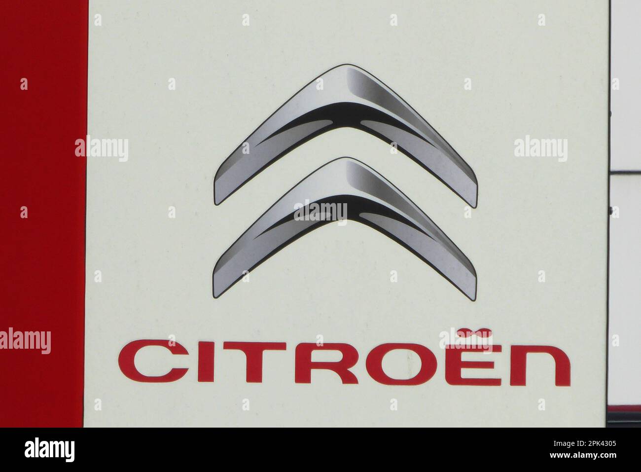 Citroen / Schriftzug / Logo Stock Photo