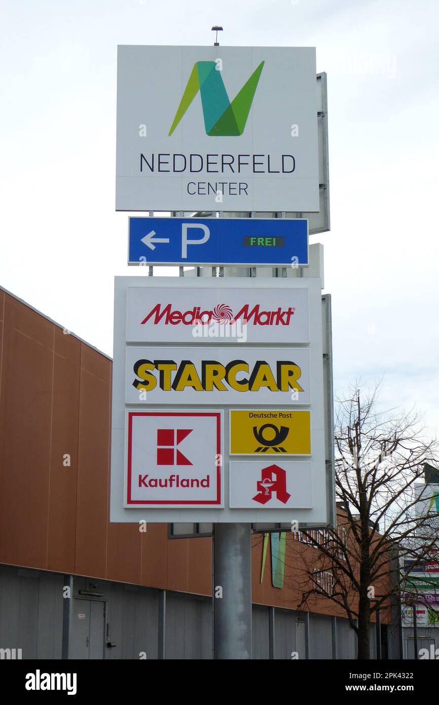 Einkaufszentrum / Shopping Mall / Nedderfeld Center in Hamburg Stock Photo