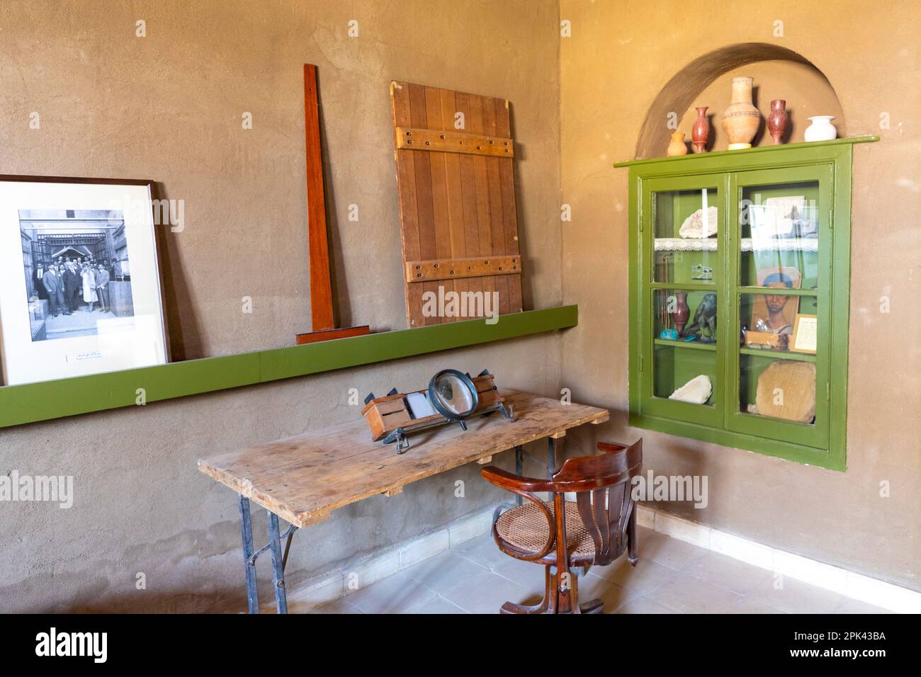 The Archaeologist and Egyptologist Howard Carter's House, Luxor, Egypt, North East Africa Stock Photo