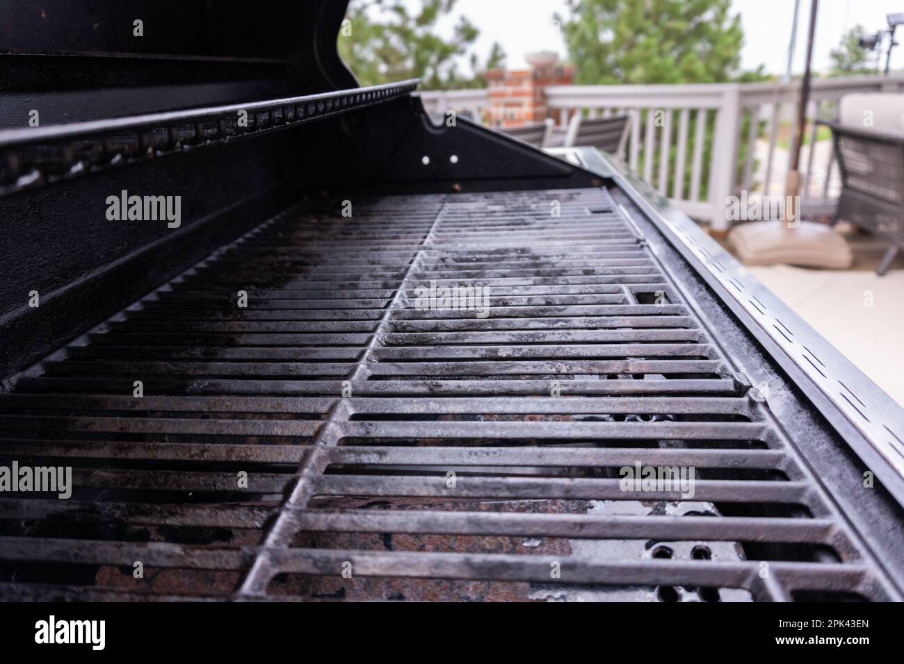 Outdoor gas grill Stock Photo - Alamy