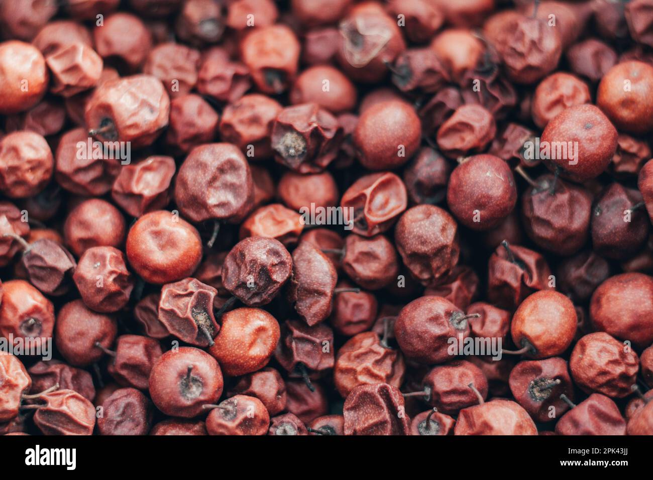A close-up image of dried cranberries with some of the seeds still intact Stock Photo