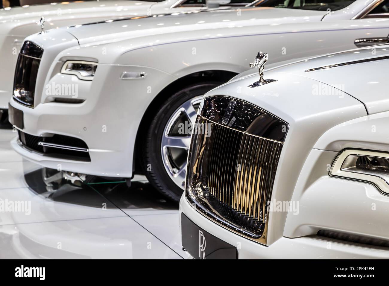 Rolls Royce Dawn car presented at the 87th Geneva International Motor Show.  Geneva - March 8, 2017 Stock Photo - Alamy