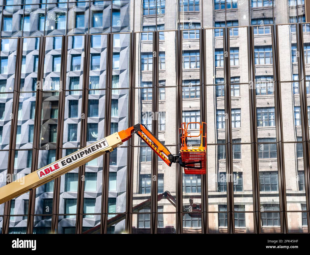 Construction on the campus of the Fashion Institute of Technology in