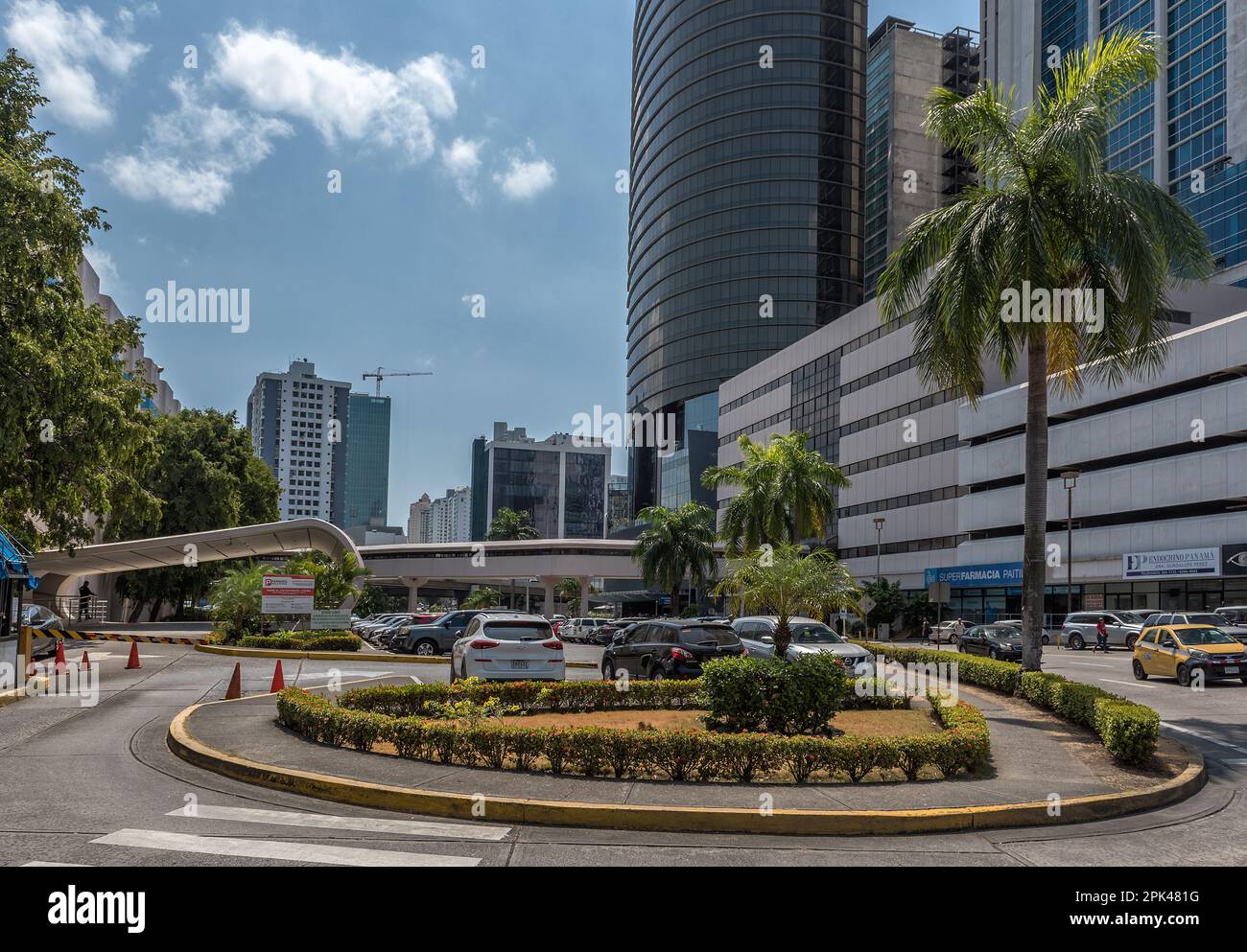modern skyscrapers in downtown Panama City, Panama Stock Photo