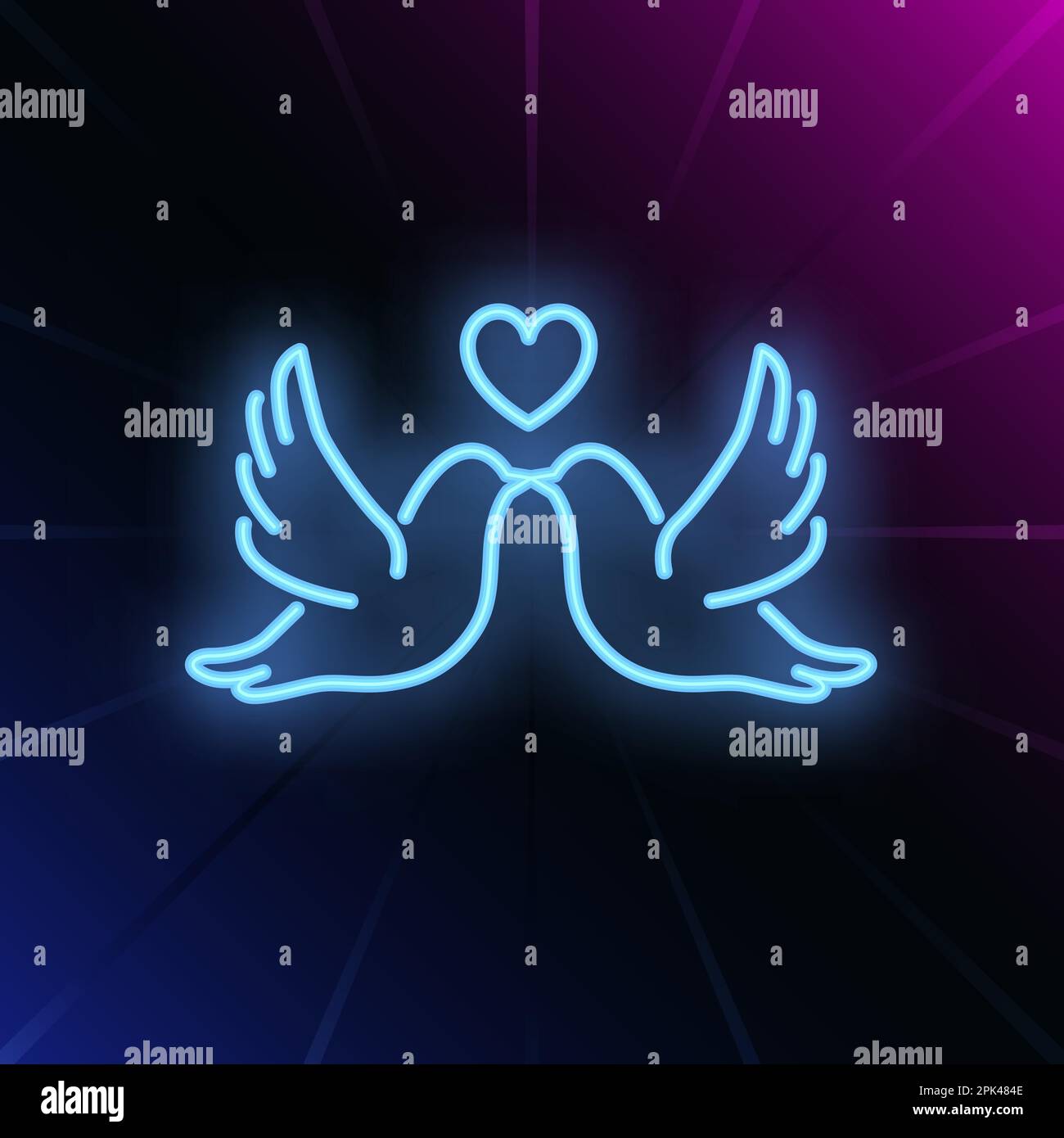 Couple of pigeons with pink heart Stock Vector Image & Art - Alamy
