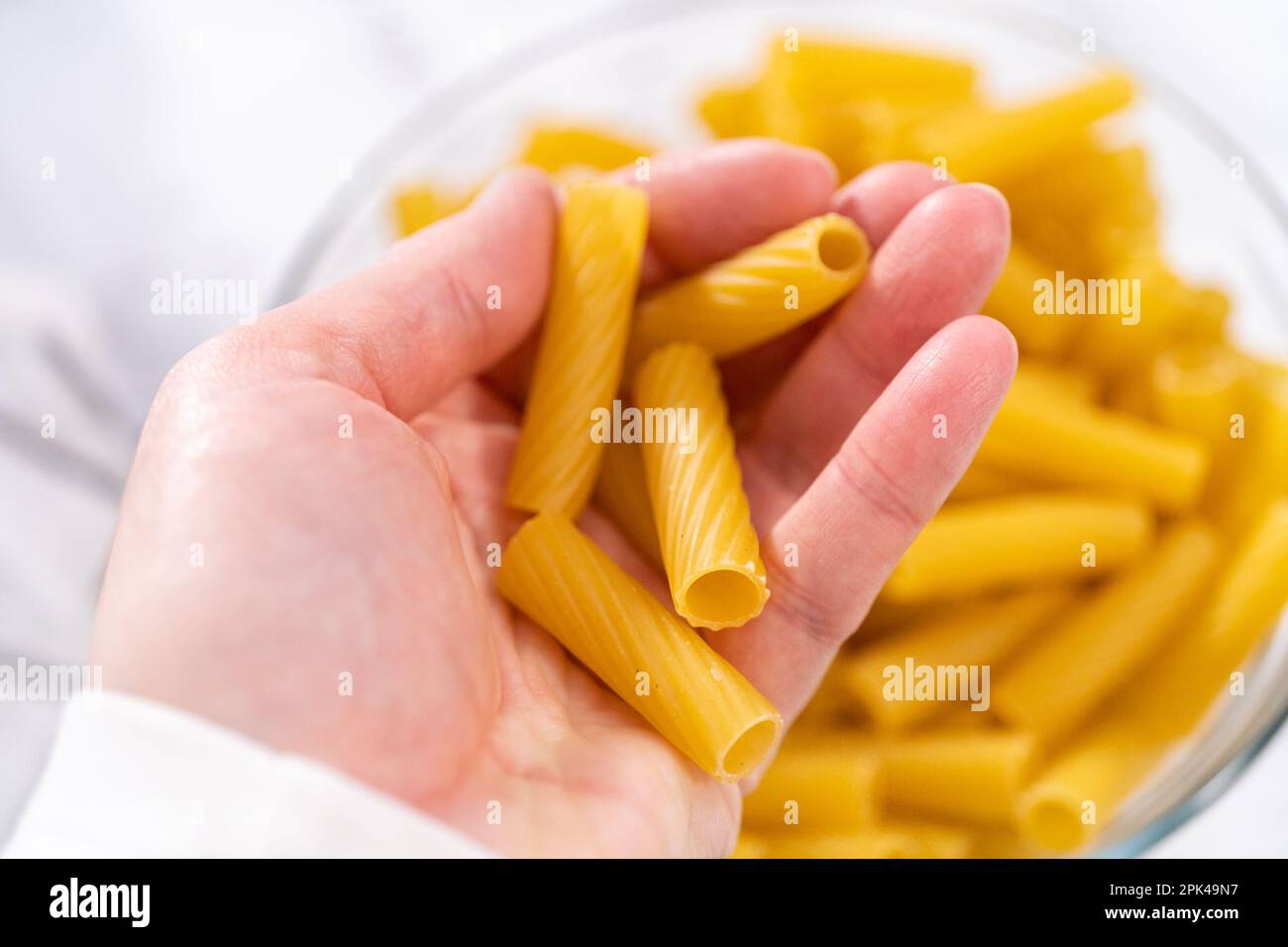Chicken alfredo pasta Stock Photo Alamy