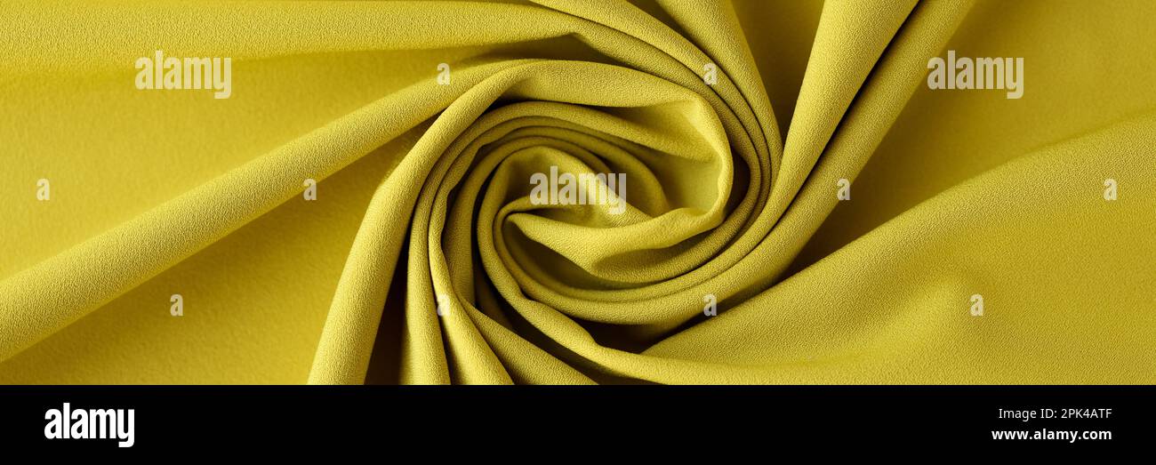 Olive fabric textured background, cloth textured backdrop Stock Photo
