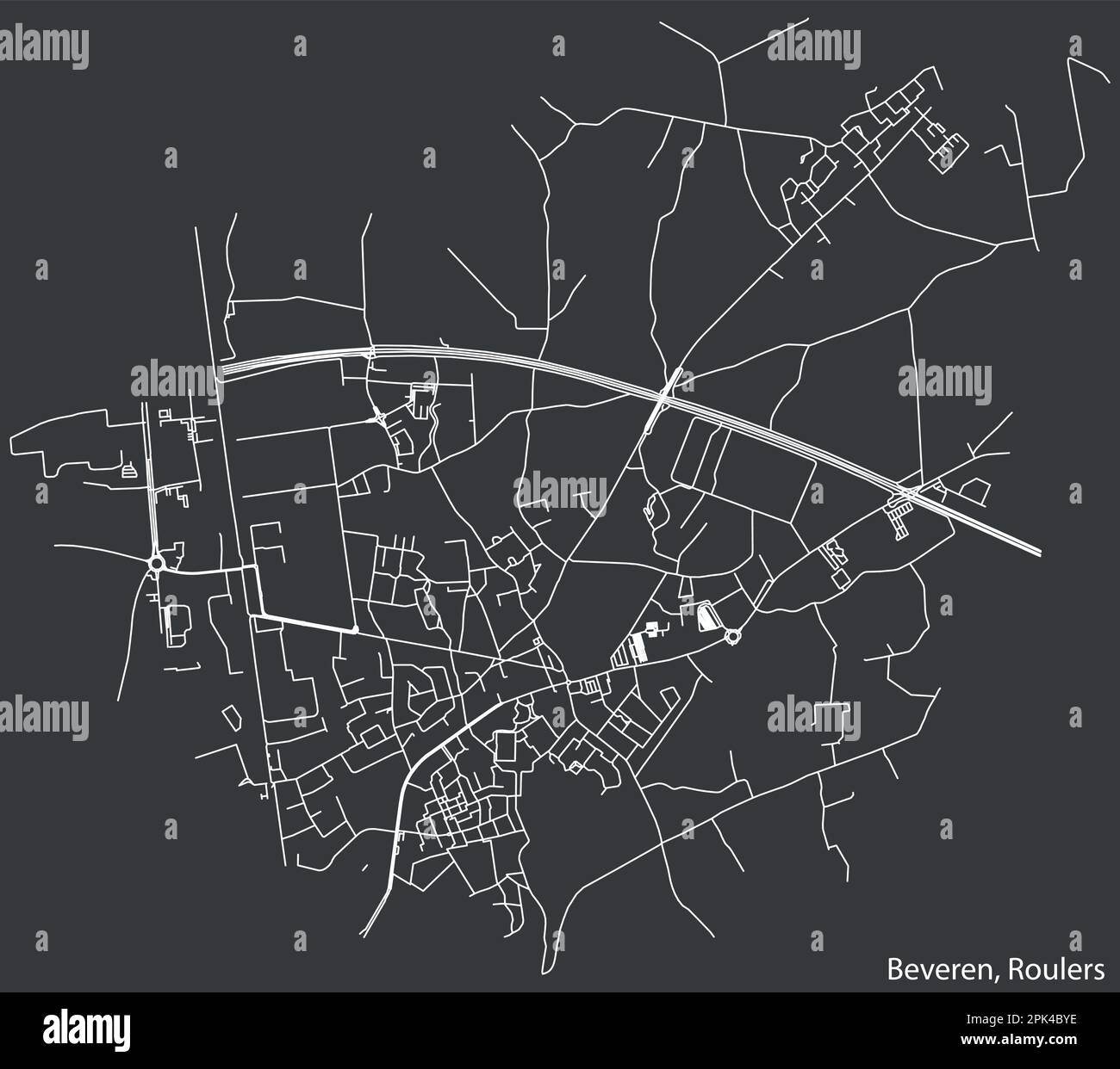 Beveren street map Stock Vector Images - Alamy