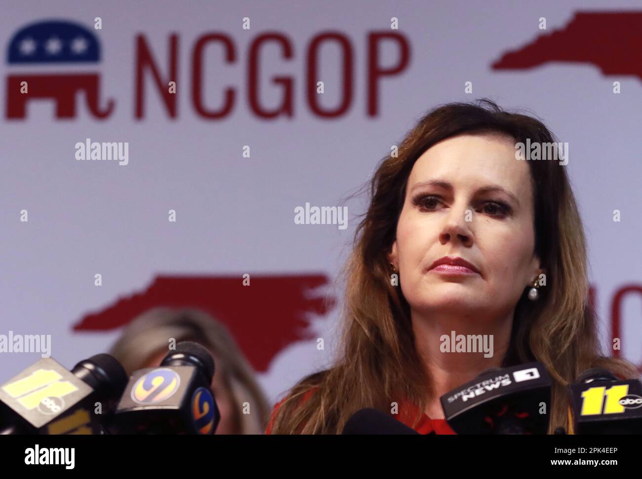 Raleigh, North Carolina, USA. 5th Apr, 2023. State Rep. TRICIA COTHAM