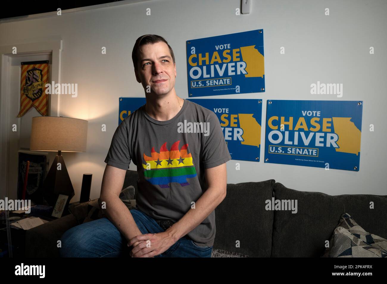 Atlanta, USA. 5th Apr, 2023. CHASE OLIVER, Libertarian Party