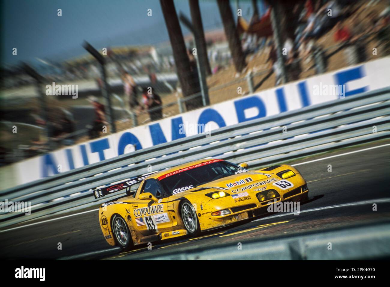 24 heures du Mans 2004 - Chevrolet Corvette C5-R Driven by: Ron Fellows (CDN)/Johnny O'Connell (USA)/Max Papis (I) Stock Photo