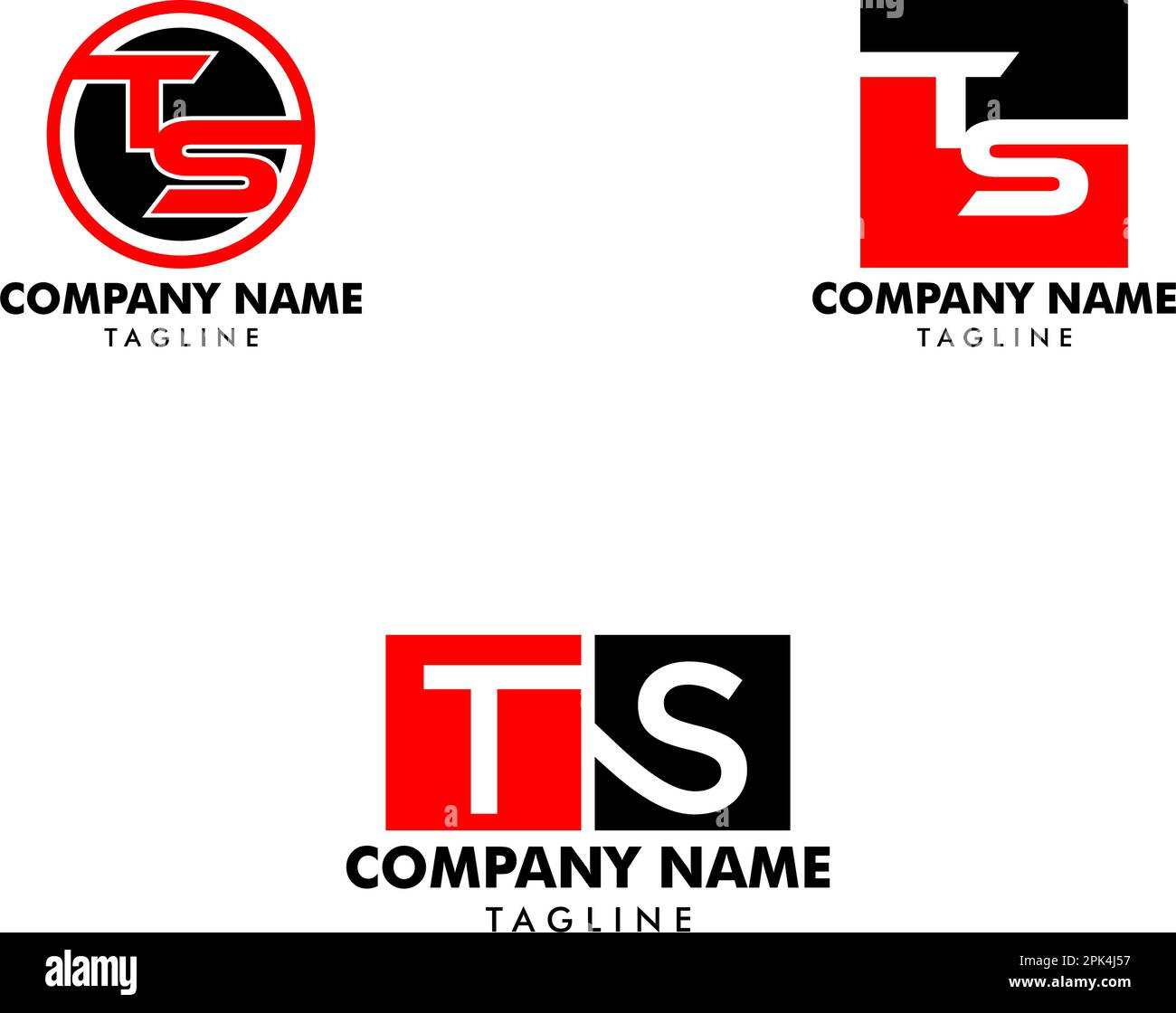 Set of Initial Letter TS Logo Template Design Stock Vector Image & Art ...
