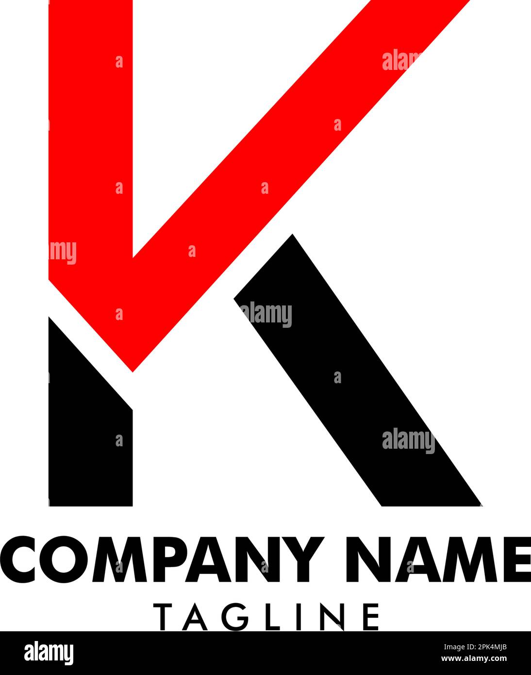 Initial Letter VK Logo Template Design Stock Vector Image & Art - Alamy