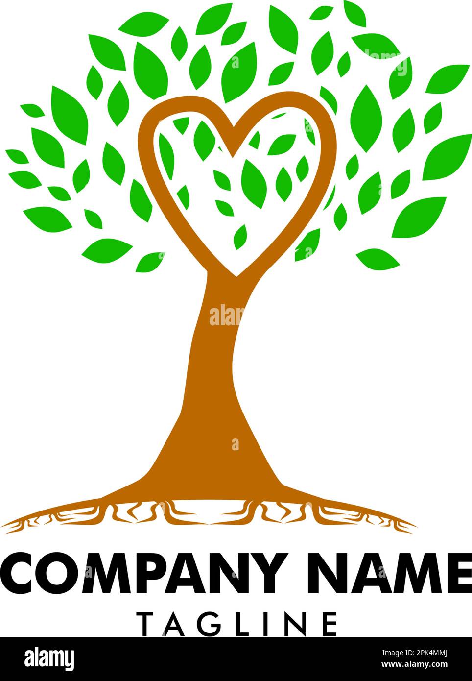Love Tree Logo Template Design Stock Vector Image & Art Alamy