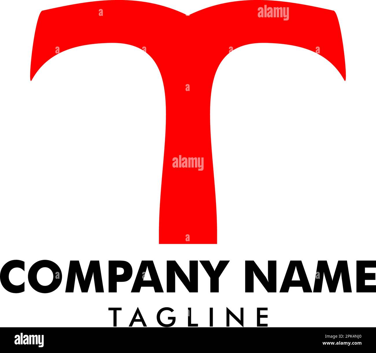 Initial Letter T Logo Template Design Stock Vector Image & Art - Alamy