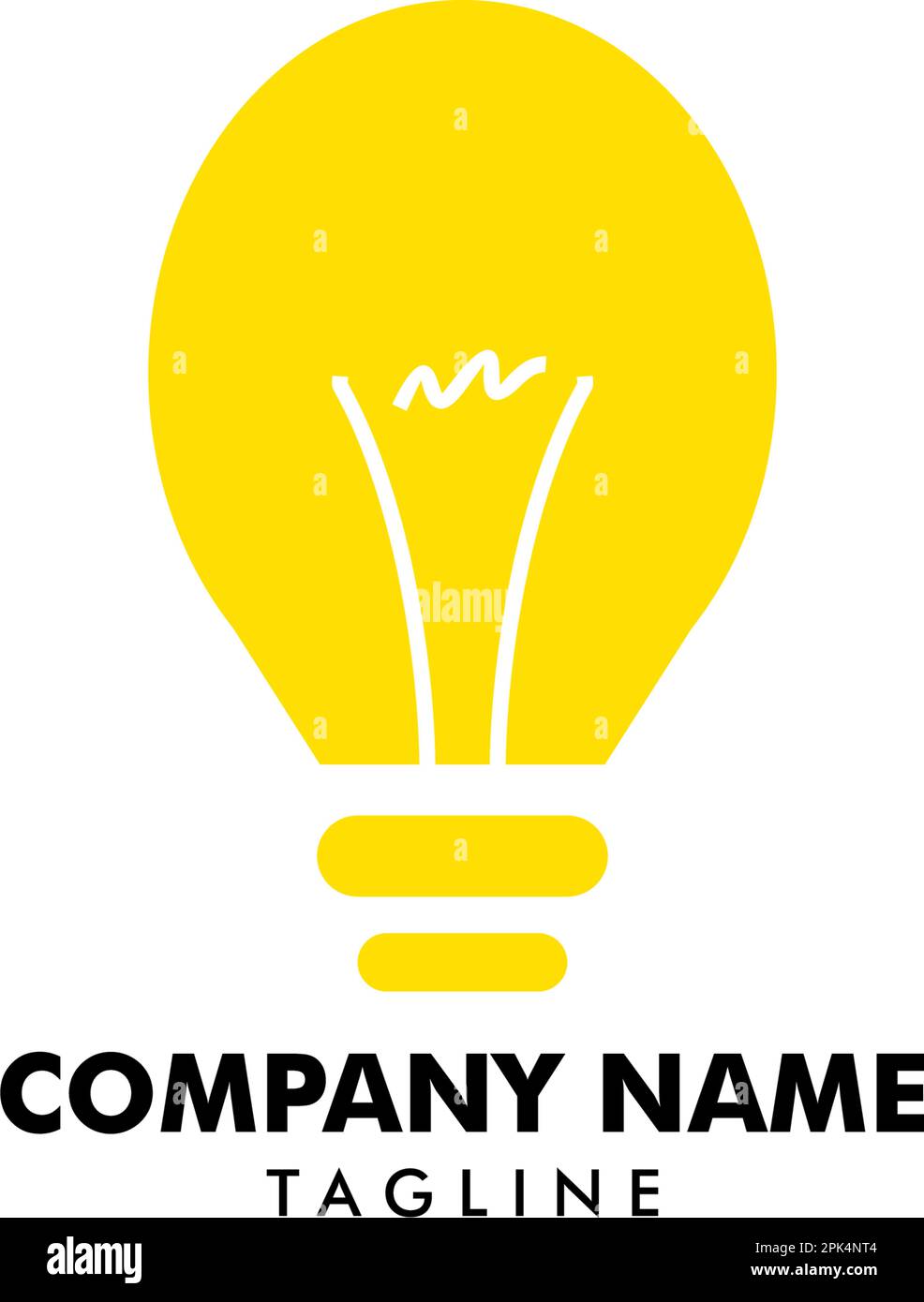 Light bulb design logo template Stock Vector Image & Art - Alamy