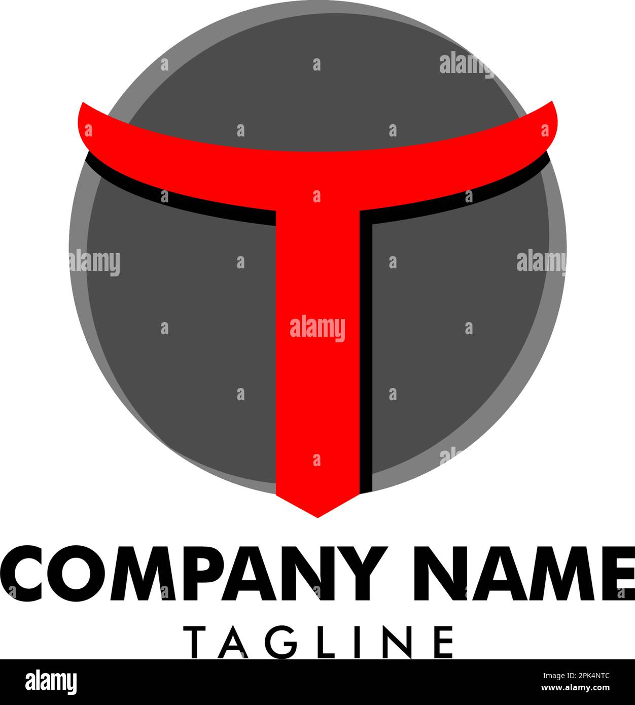 Initial Letter T Logo Template Design Stock Vector Image & Art - Alamy