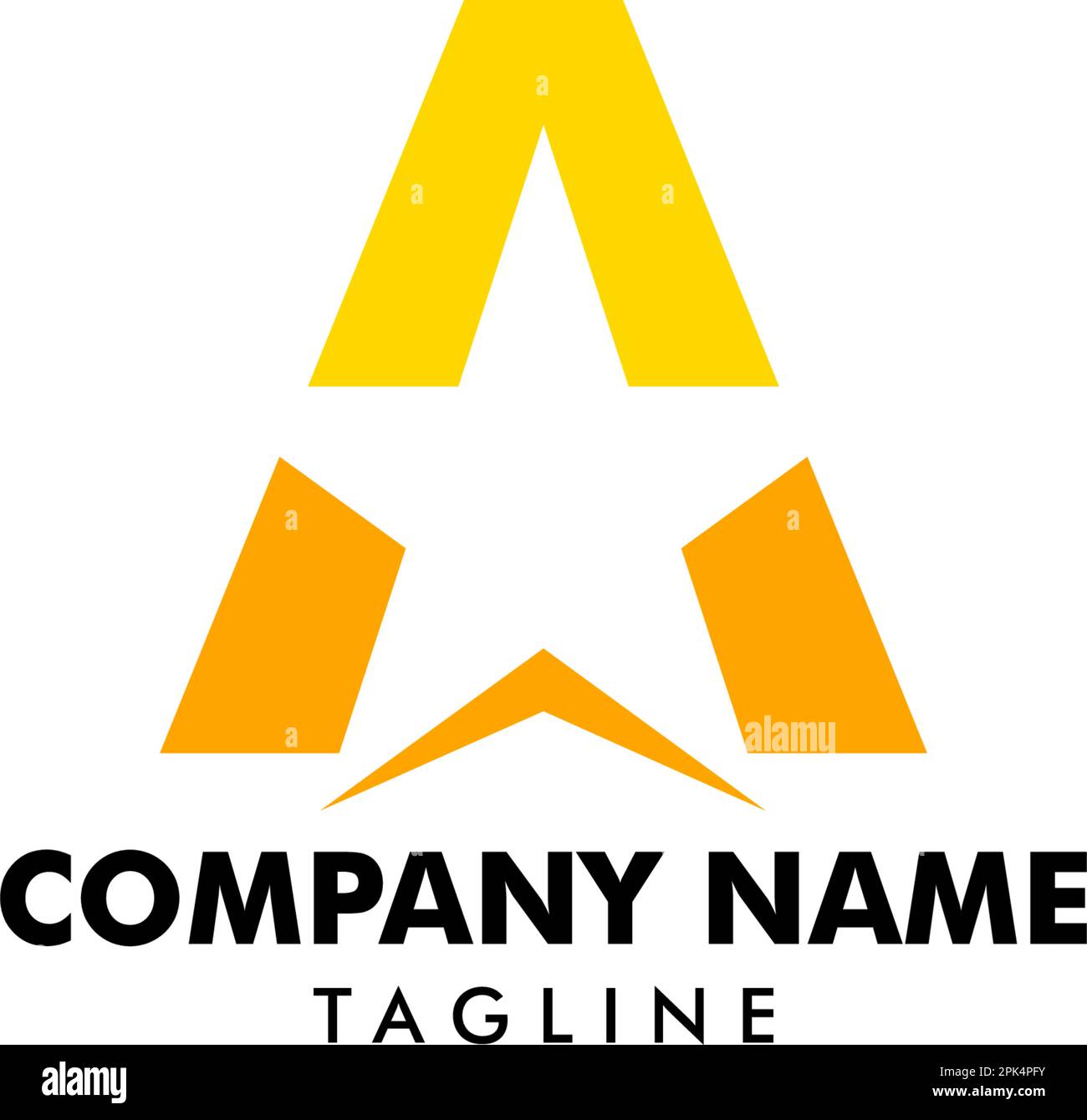Initial Letter A Star Logo Design Stock Vector Image & Art - Alamy
