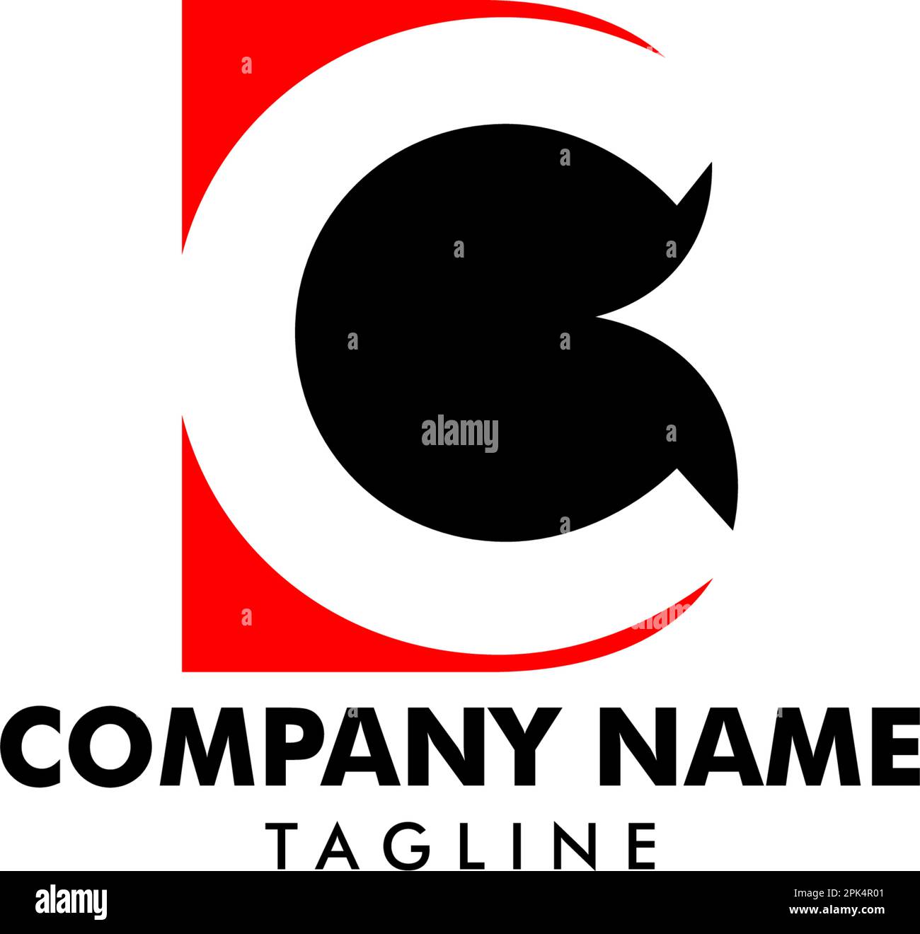 Initial Letter CB Logo Template Design Stock Vector