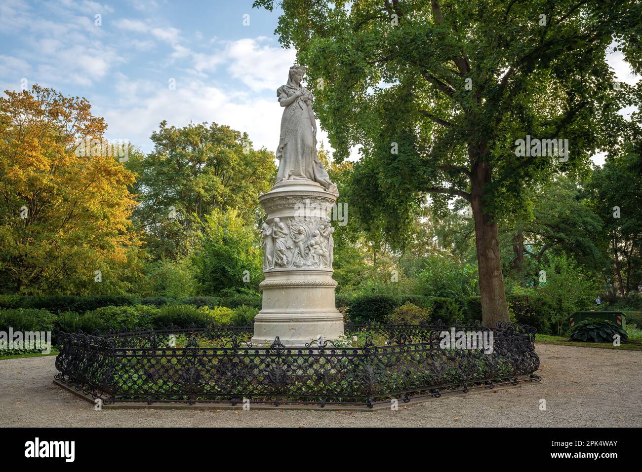 Queen Louise of Prussia Statue at Tiergarten park - Berlin, Germany Stock Photo
