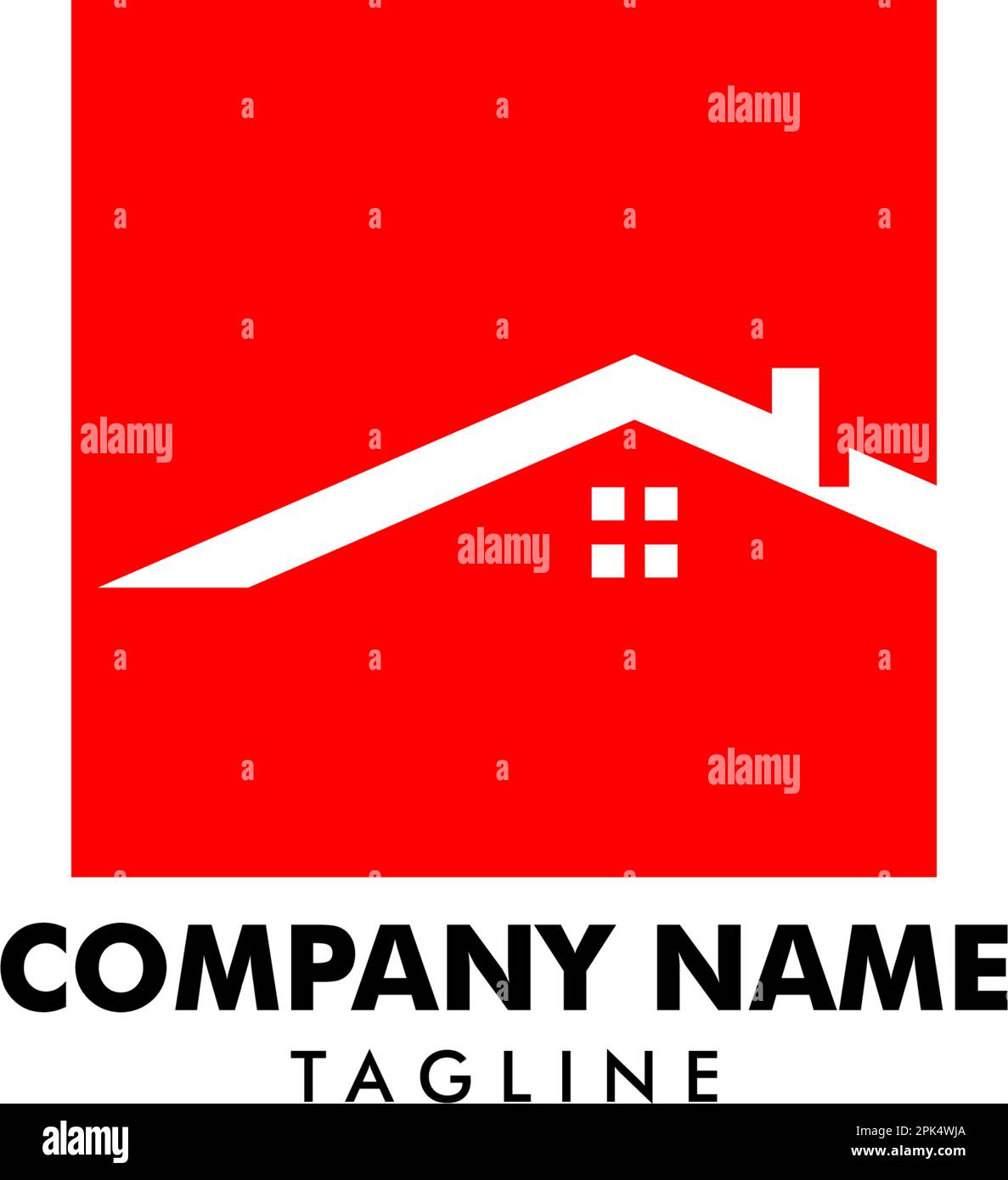 House square logo template hi-res stock photography and images - Alamy