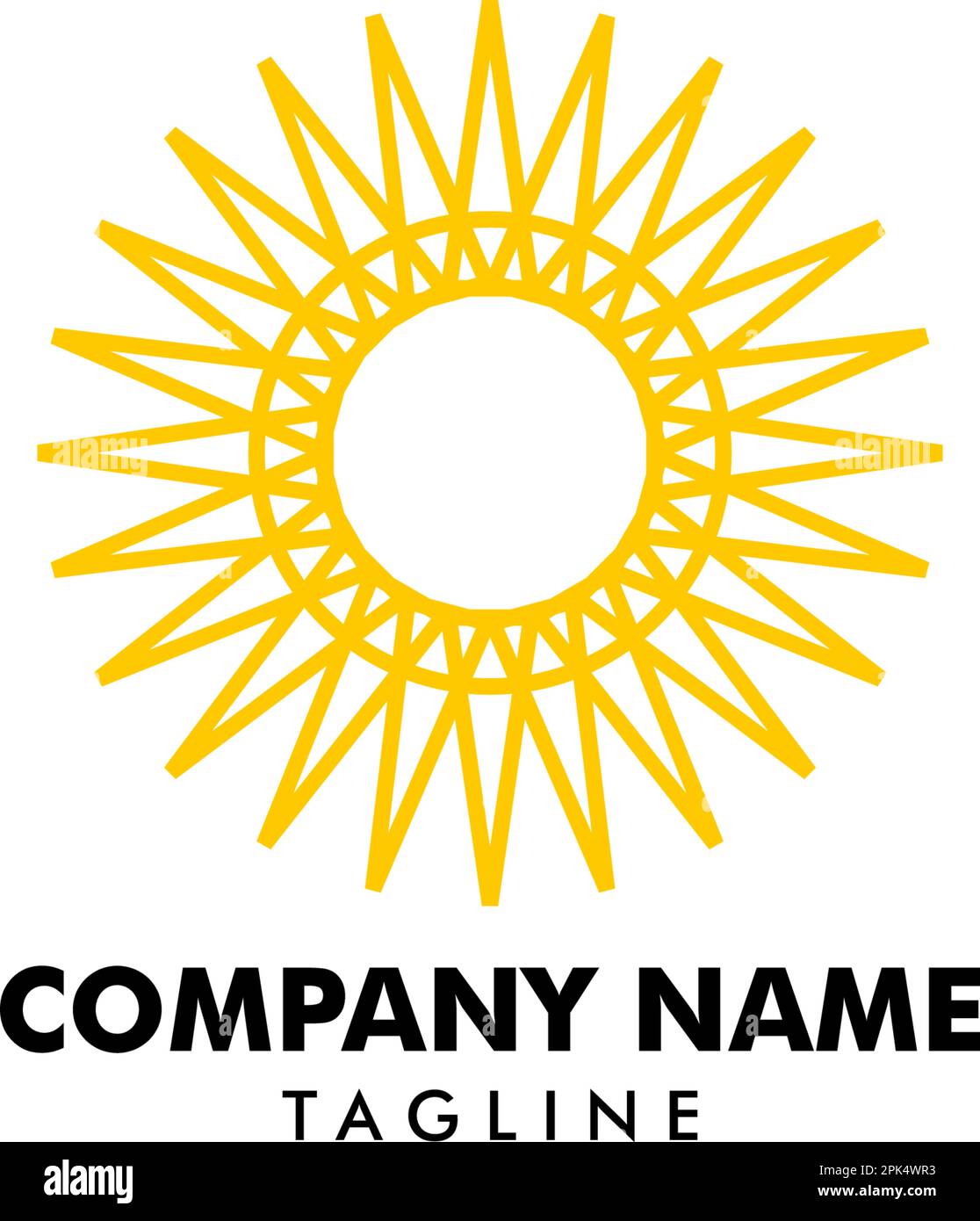 Abstract Sun Logo Design Template Stock Vector Image & Art - Alamy