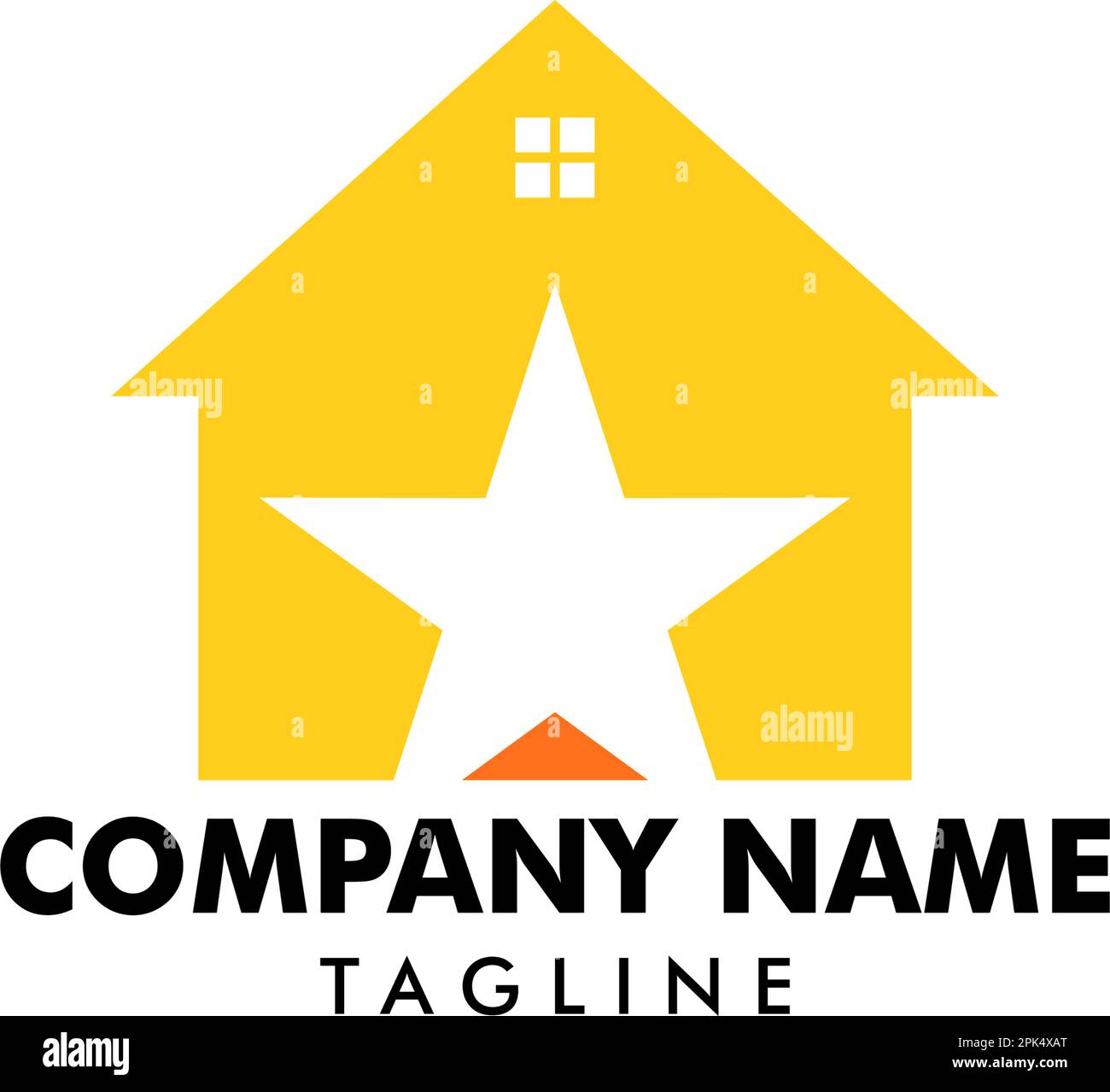 House Star Logo Design Element Stock Vector Image & Art - Alamy