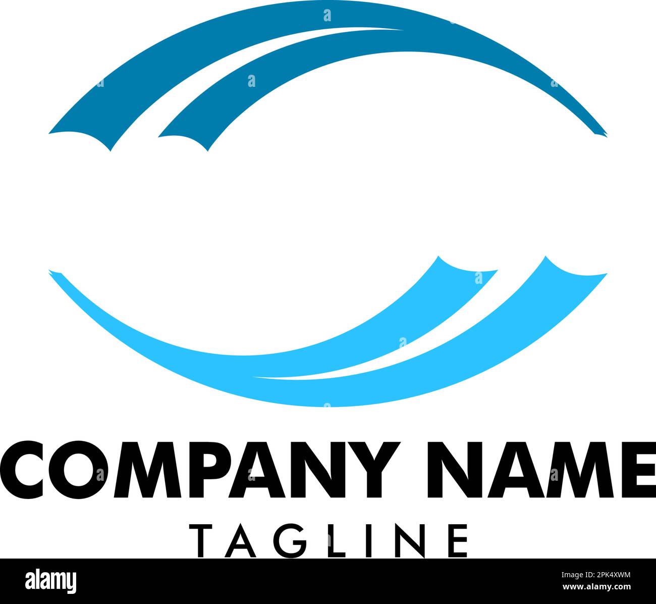 Wave logo design vector template Stock Vector Image & Art - Alamy
