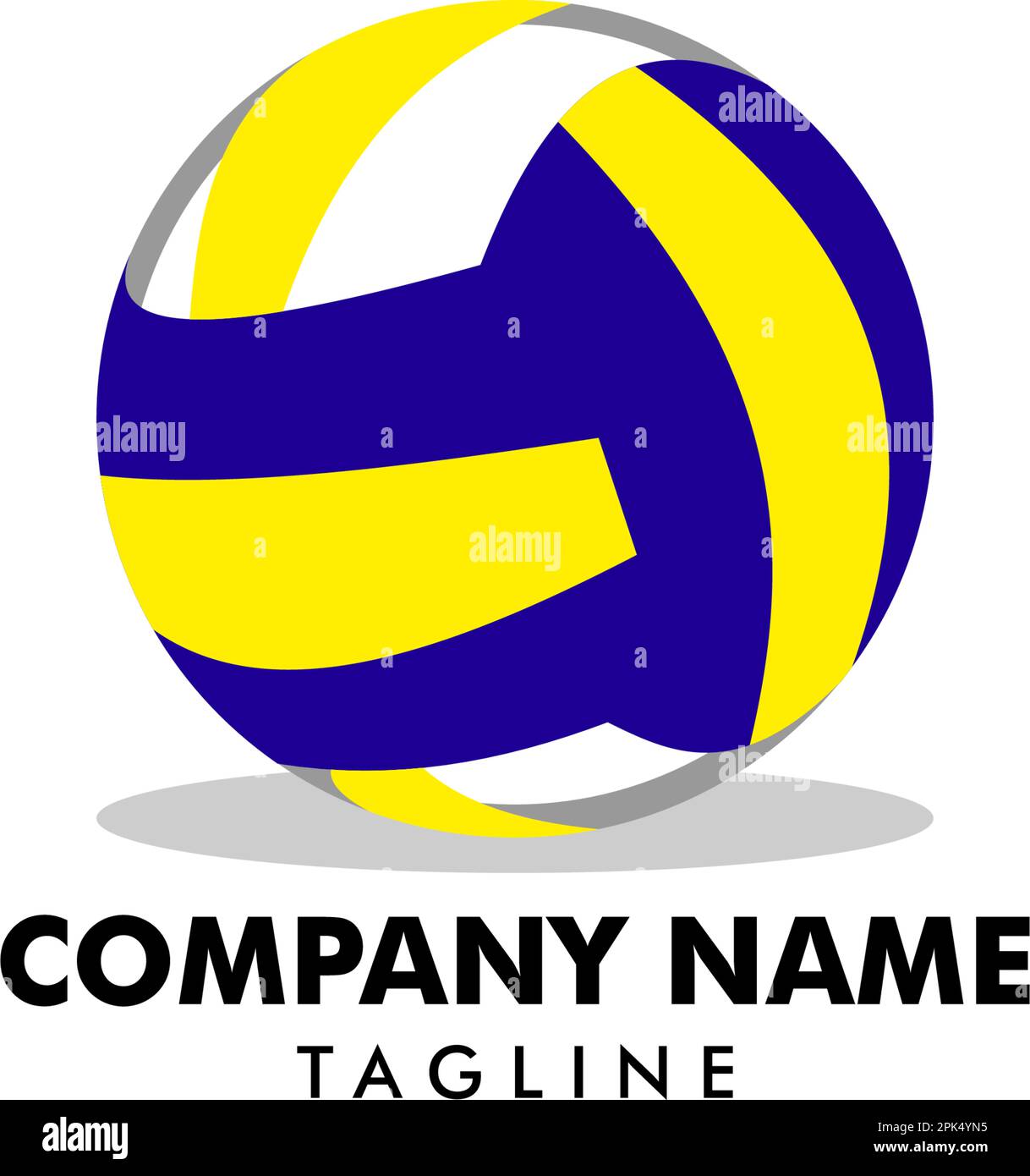 Volleyball logo template vector illustration Stock Vector Image & Art ...