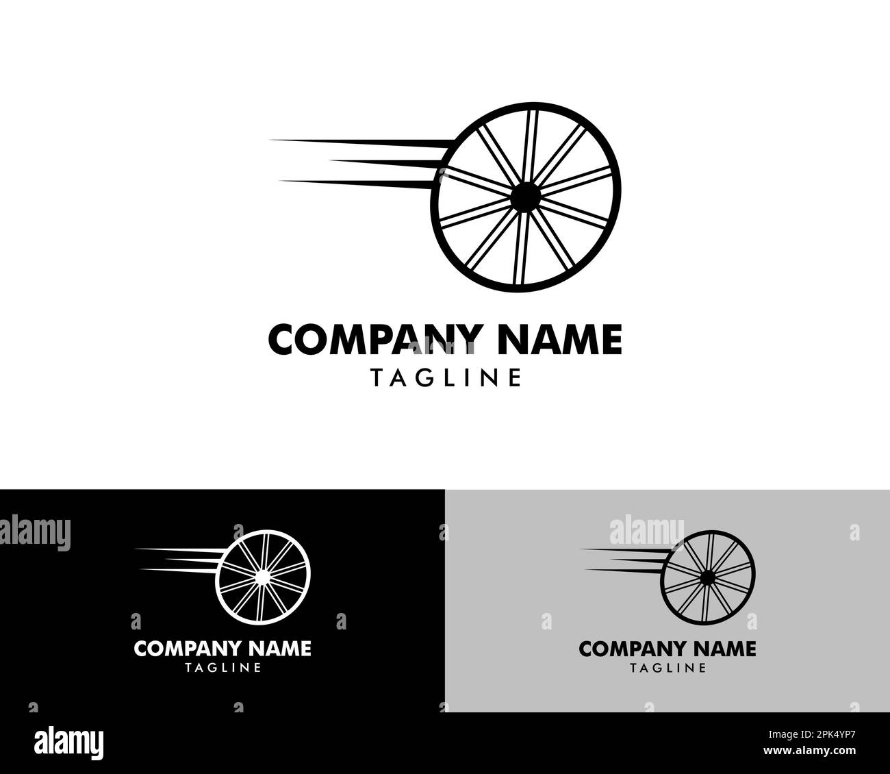 Bicycle Tire Logo Design Element Stock Vector