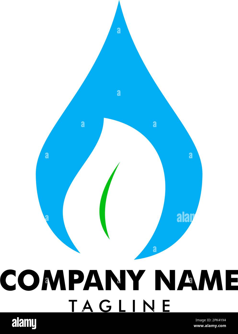 Water drop leaf nature logo design template Stock Vector Image & Art ...