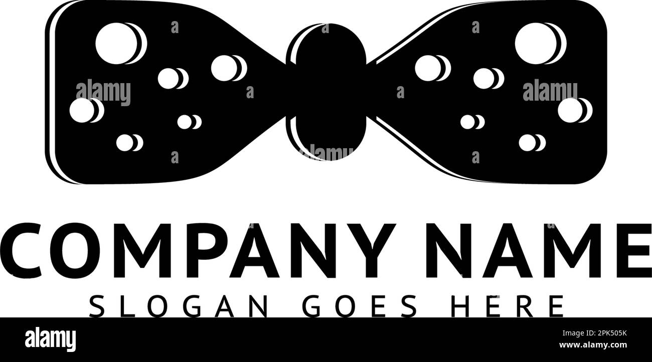 Bow tie logo template icon design elements Stock Vector Image & Art Alamy