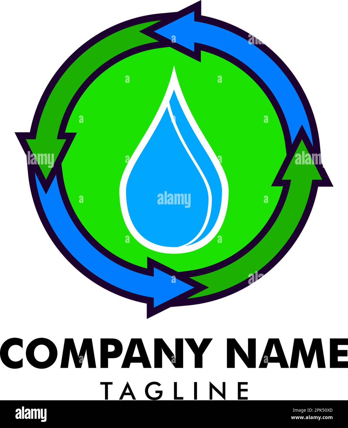 Water Recycle Logo Design Template Element Stock Vector Image & Art Alamy