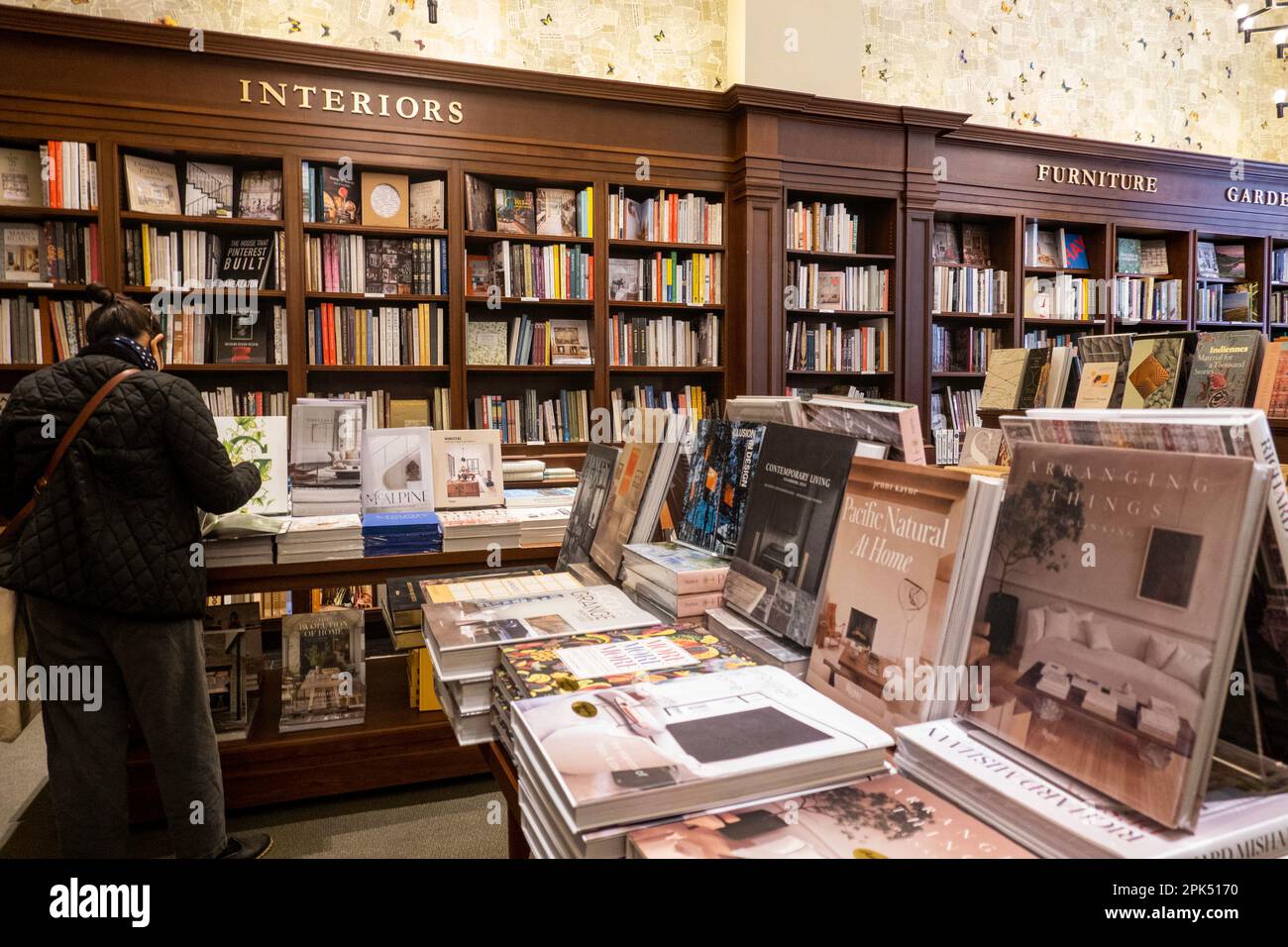 Rizzoli Bookstore is located on Broadway in the upscale neighborhood of NoMad, 2023, New York