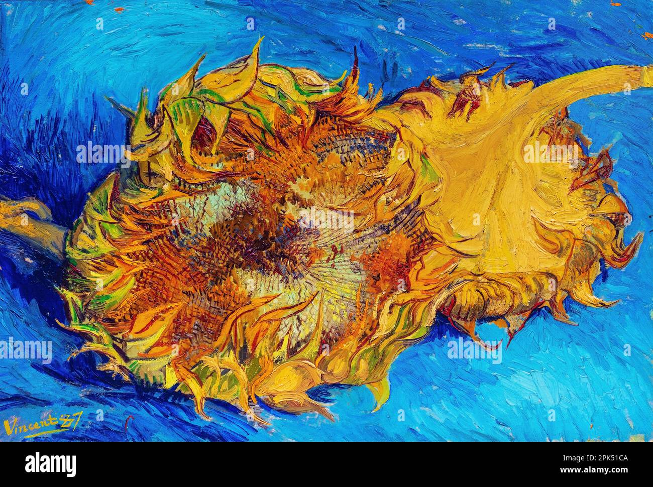 Van gogh sunflowers painting hi-res stock photography and images - Alamy