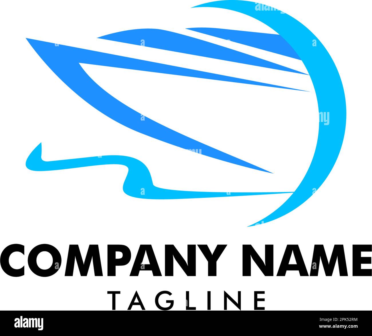 Speed boat logo design template, Sea boat logo design concept Stock ...