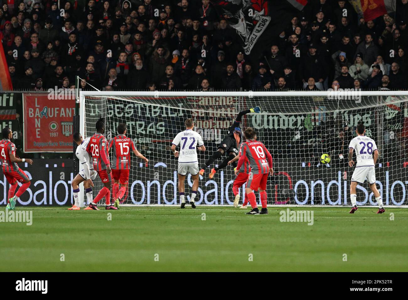 Acf Goals Cremona, Italy. 05th Apr, 2023. Arthur Cabral of ACF Fiorentina goal ...