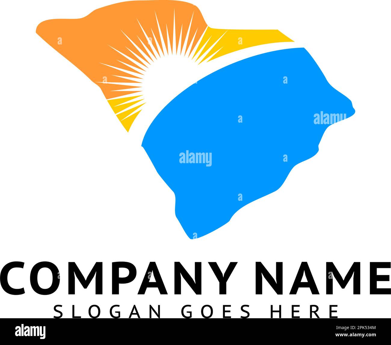 South Carolina Logo Design Template Stock Vector