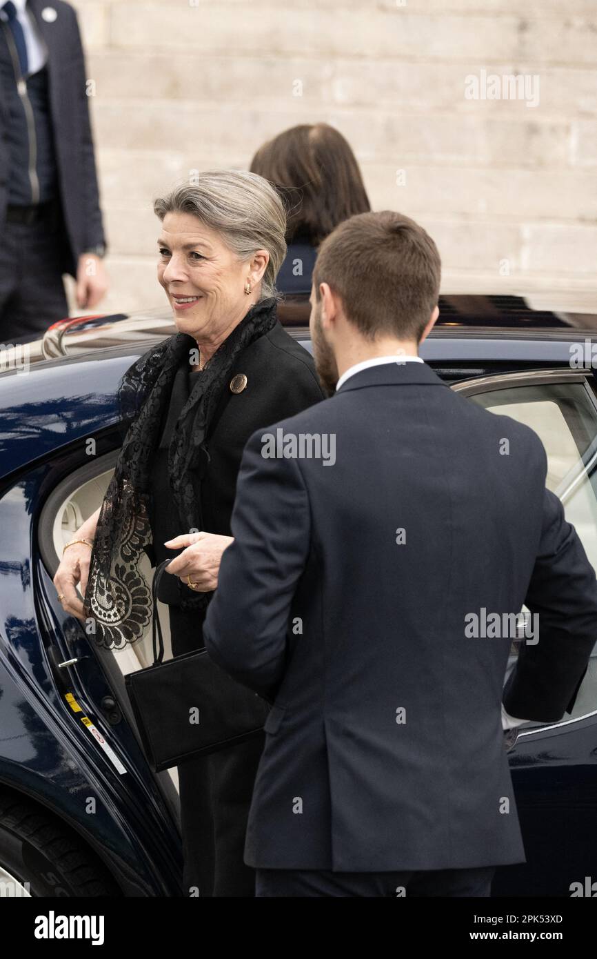 Monte Carlo, Monaco. 05th Apr, 2023. NO TABLOIDS Princess Caroline of Hanover arrives at the