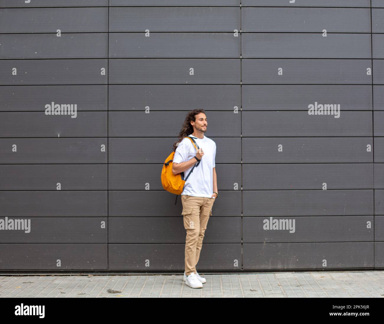 long hair man Stock Photo Alamy