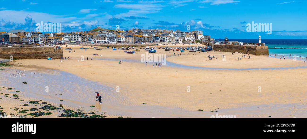 Harbour Sand, St Ives, Cornwall, England, United Kingdom, Europe Stock Photo