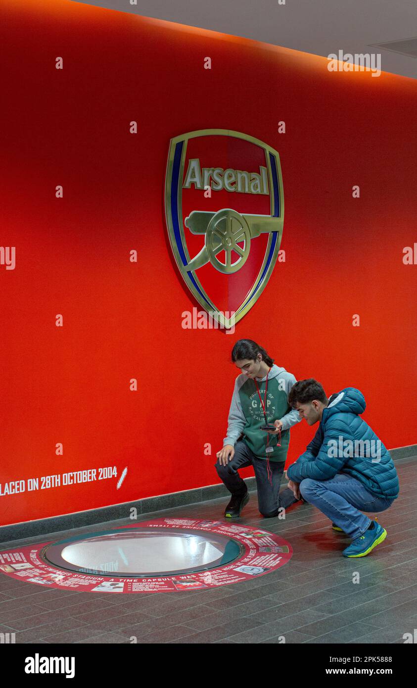 HIGHBURY, LONDON, ENGLAND Stadium tours Arsenal Emirates football