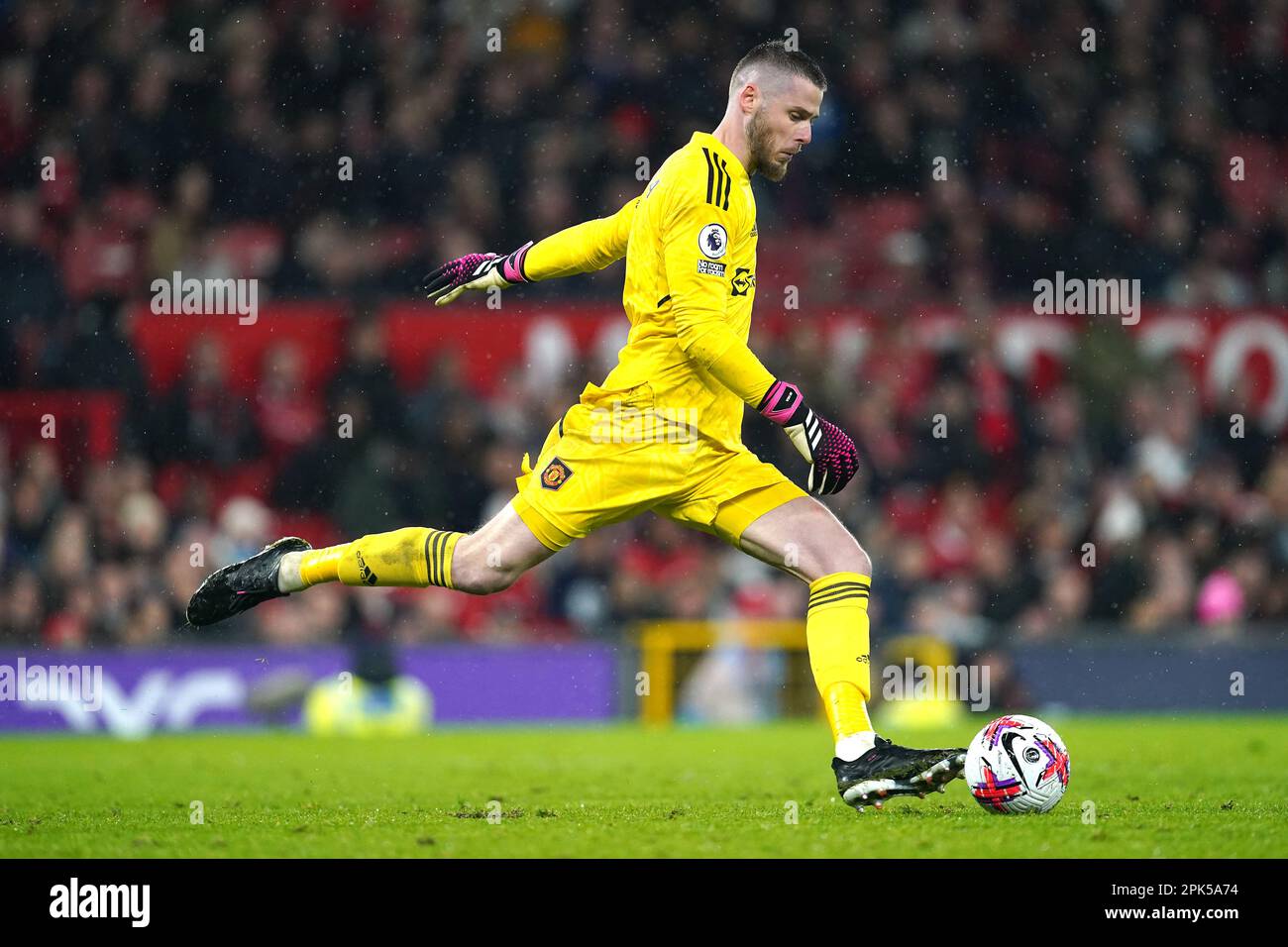 Manchester United Goalkeeper David De Gea During The Premier League Manchester United Goalkeeper David De Gea During The Premier League