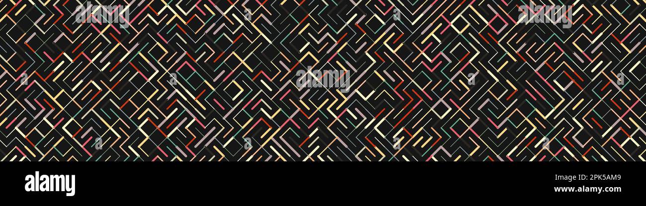 Color rotated lines background generative pattern illustration Stock Vector