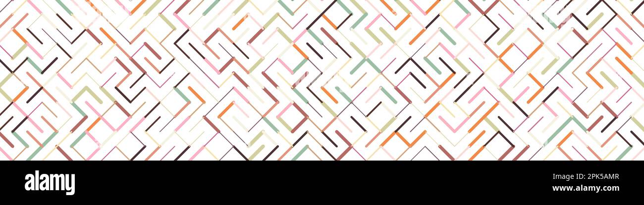 Color rotated lines background generative pattern illustration Stock Vector
